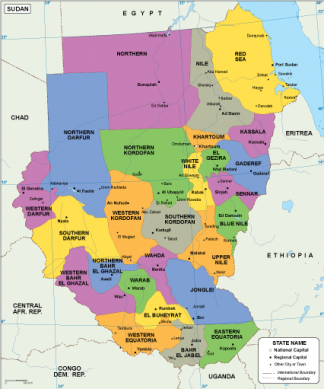 Sudan EPS map