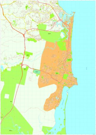 Sunshine coast Vector Maps