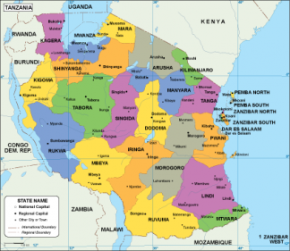 Tanzania EPS map