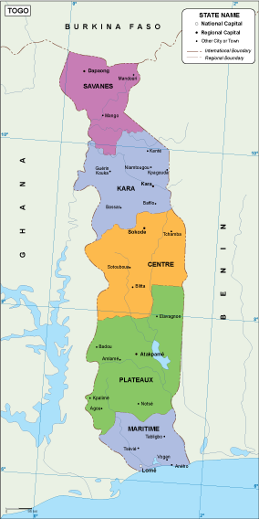 Togo EPS map