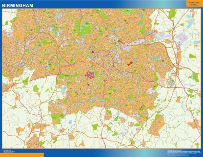 birmingham vector map