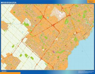 mississauga vector map