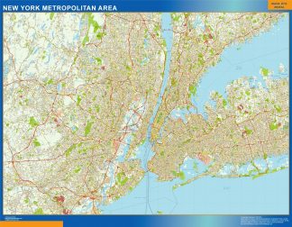 new york metropolitan vector map