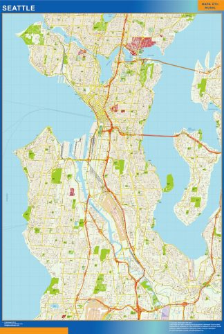 seattle vector map