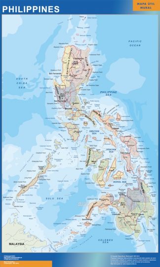 wall map philippines