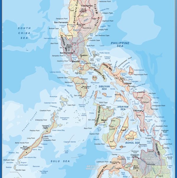 Philippines Population map | Vector World Maps