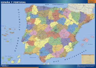 wall map spain
