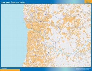 Grande Area Porto mapa