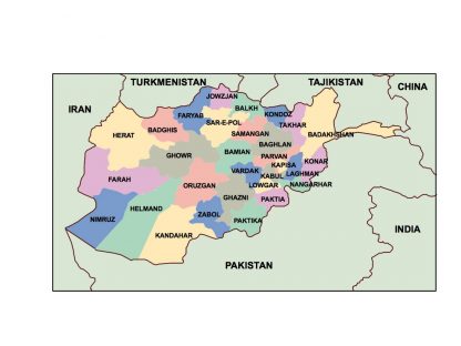 afganisthan presentation map