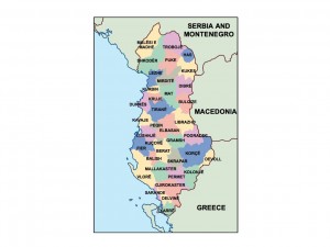 albania presentation map