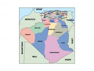 algeria presentation map