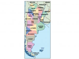 argentina presentation map