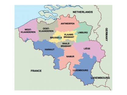 belgium presentation map