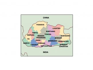 bhutan presentation map