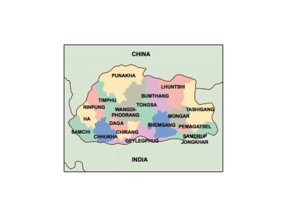 bhutan presentation map