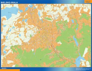 bielsko biala Wall Map