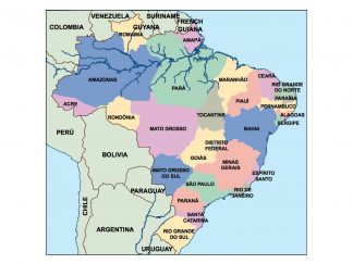 brazil presentation map