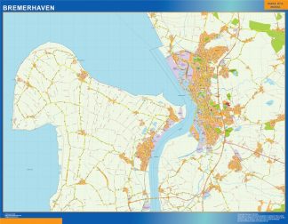 bremerhaven wall map