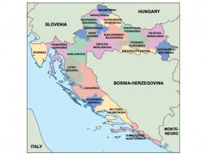 croatia presentation map