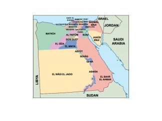 egypt presentation map