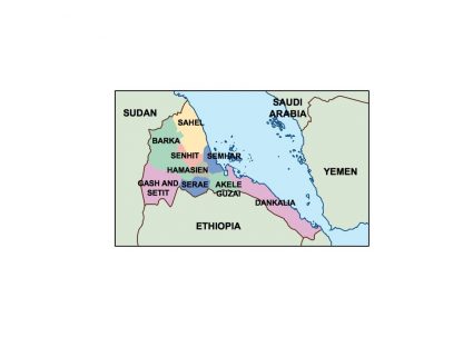 eritrea presentation map