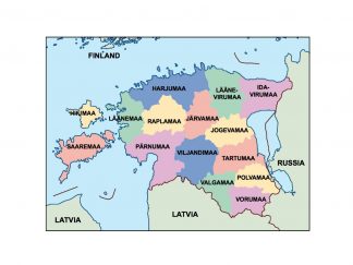 estonia presentation map