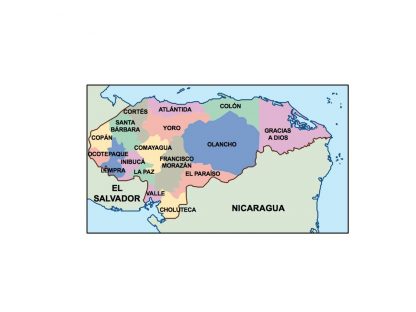 honduras presentation map