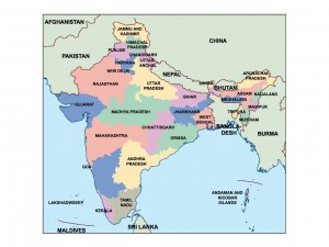 india presentation map