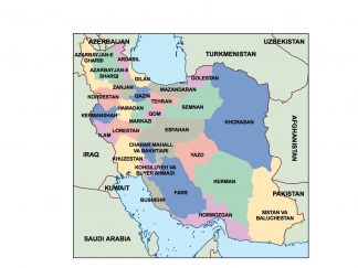 iran presentation map