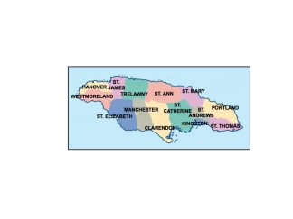 jamaica presentation map