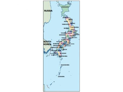 japan presentation map