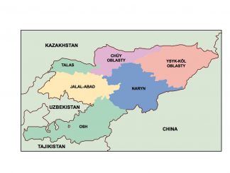 kyrgyzstan presentation map
