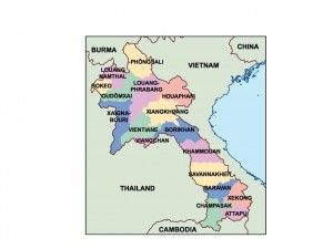 laos presentation map