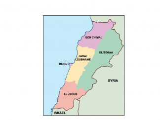 lebanon presentation map