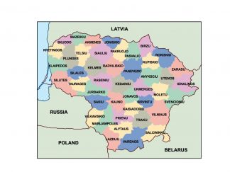 lithuania presentation map