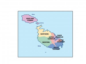 malta presentation map