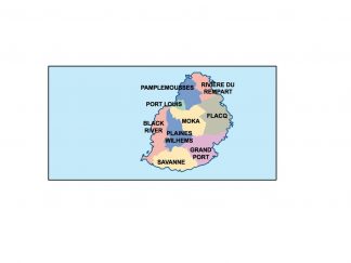 mauritius presentation map