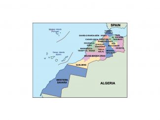 morocco presentation map