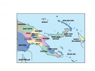papua new guinea presentation map