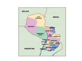 paraguay presentation map