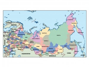 russia presentation map
