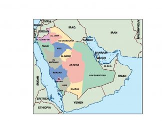 saudi arabia presentation map