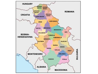 serbia presentation map