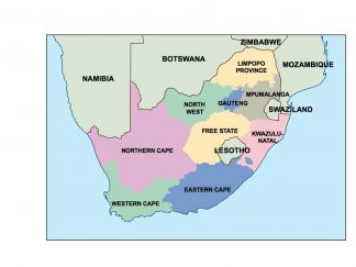 south africa presentation map