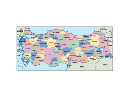 turkey presentation map | Vector World Maps