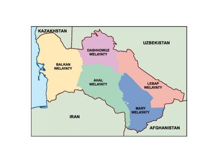turkmenistan presentation map