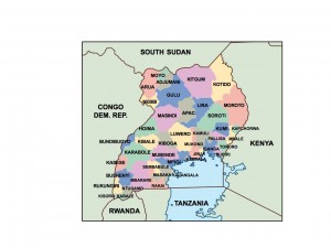 uganda presentation map