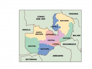 zambia presentation map