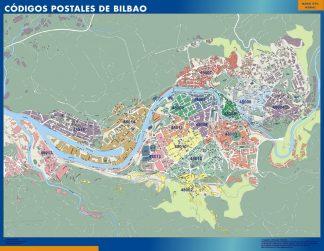 Bilbao Codigos Postales mapa magnetico