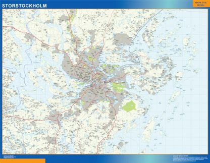 Magnetic map Storstockholm
